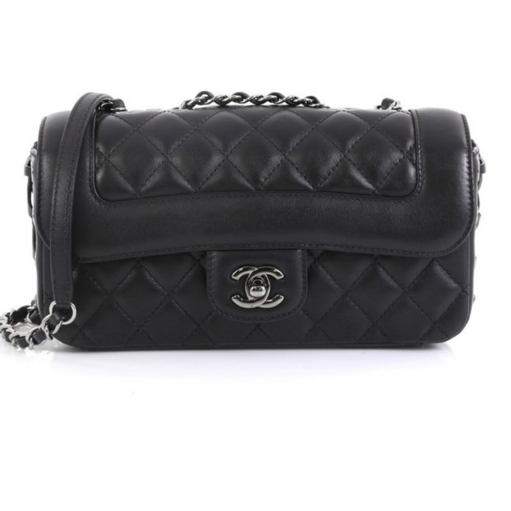 Chanel corset flap bag quilted calfskin medium